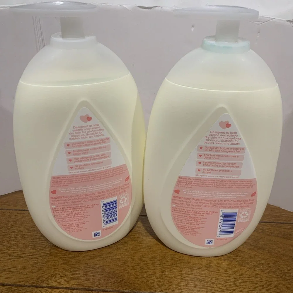2 JOHNSON'S Moisturizing Baby 24 Hr Lotion Coconut & Honeysuckle Scent 16.9 Each
